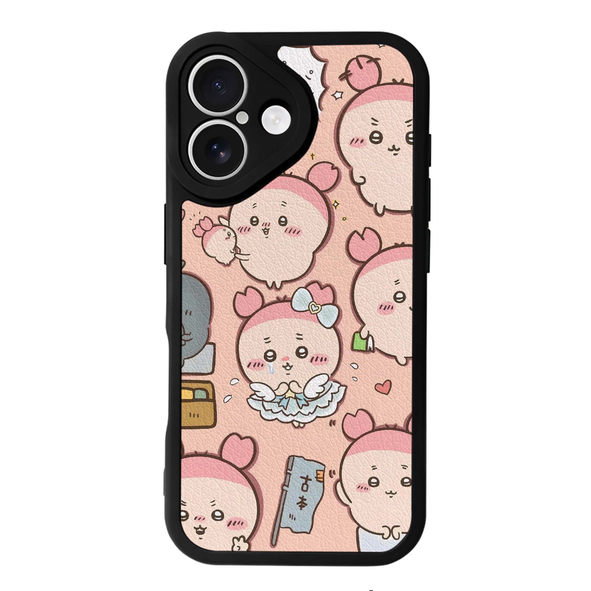 （画像用） ちいかわ Chii-kawa 【iPhone 16シリーズ対応】シリコンスマホケース（レザー調） 材質：シリコン